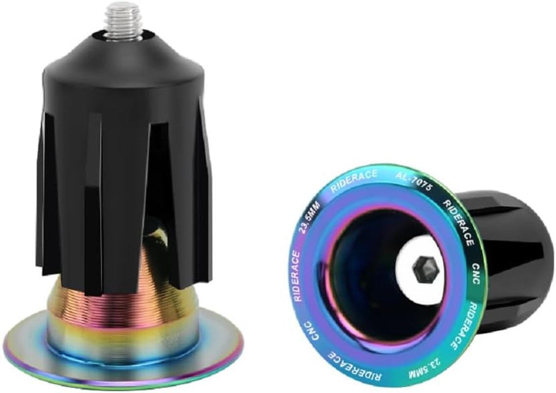 Bicycle Handlebar Plugs for Mountain Bikes, Road Bikes, and Fixed-Gear Bikes, for Safety and Anti-Fall Protection, Easy to Install.