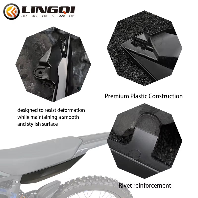 LINGQI RACING Motorcycle Plastic Body Cover Frame Case Guard Rear Side Panels Fairing for Talaria Sting R MX4 X3 Electric Bike
