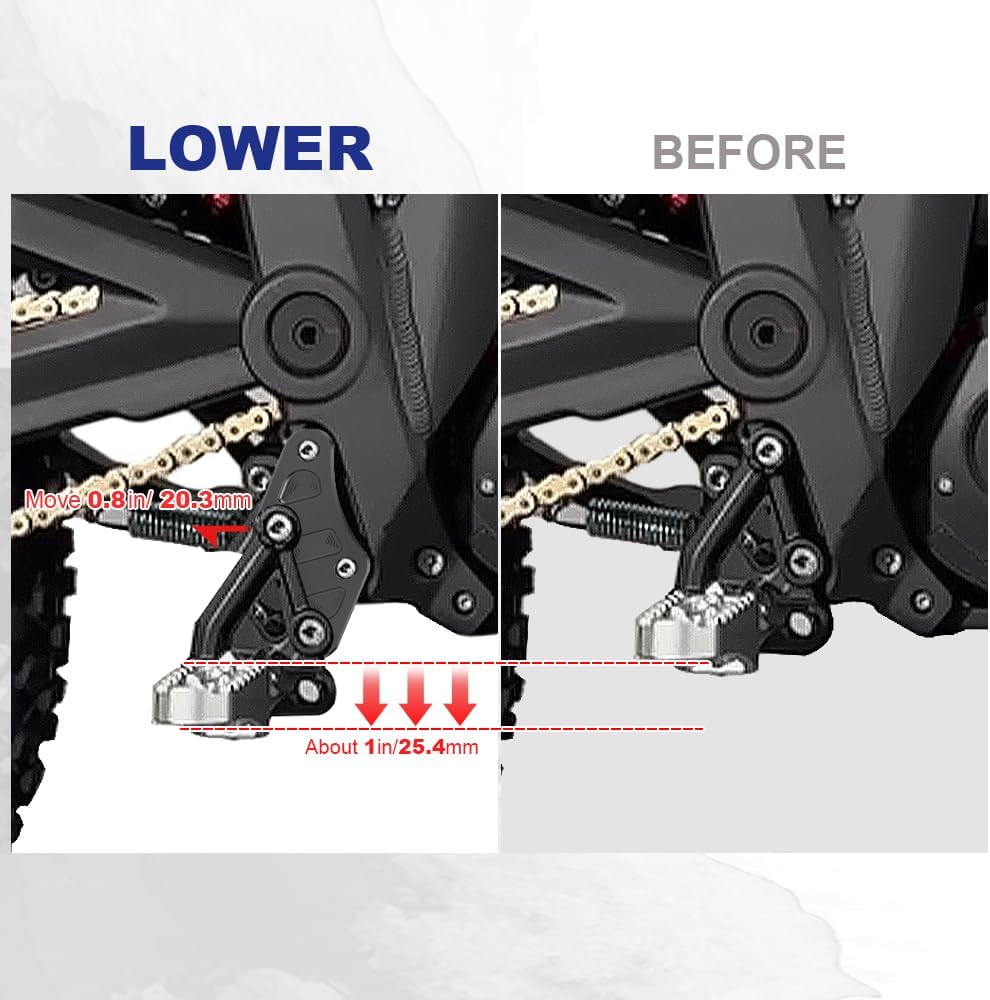 Footpeg Lowering Mounts - Talaria Sting MX3 Talaria Sting R MX4