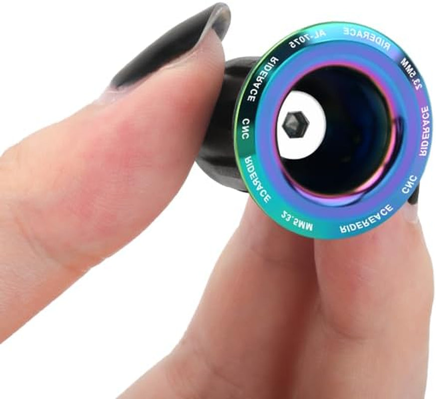 Bicycle Handlebar Plugs for Mountain Bikes, Road Bikes, and Fixed-Gear Bikes, for Safety and Anti-Fall Protection, Easy to Install.