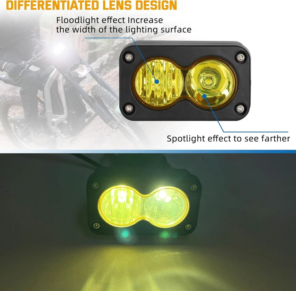 Headlight Kit for Sur-Ron Segway X260 Talaria Sting R MX4 Yellow Light Bar Led